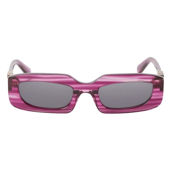 NEW OFF-WHITE SUNGLASSES, WOMEN PURPLE OVAL EYEWEAR OFF-WHITE